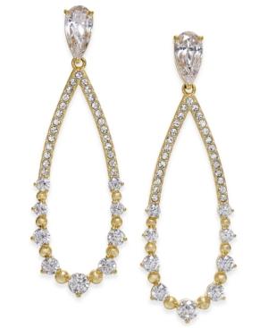 Danori Open Teardrop Crystal Drop Earrings, Only At Macy's