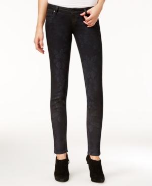Guess Ultra-low Cherry Blossom Wash Skinny Jeans