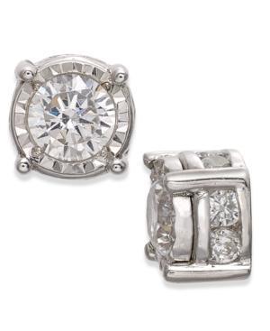 Trumiracle Diamond Stud Earrings In 14k White Gold (1-1/2 Ct. T.w.)