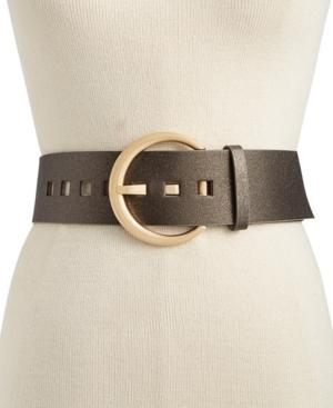 Inc International Concepts Oversized Crescent-buckle Belt, Created For Macy's