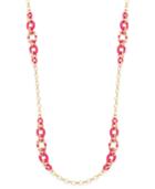 Kate Spade New York Gold-tone Pink Highlighted Scatter Necklace