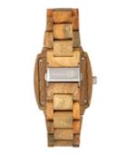 Earth Wood Sagano Wood Bracelet Watch W/date Olive 42mm