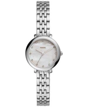 Fossil Women's Jacqueline Stainless Steel Bracelet Watch 26mm Es4029