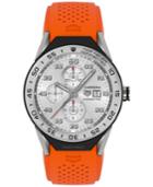 Tag Heuer Men's Swiss Modular Connected 2.0 Carrera Orange Rubber Strap Smart Watch 45mm Sbf8a8014.11ft6081