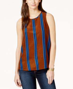 Lucky Brand Striped Silk Top