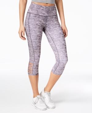 Ideology Space-dyed Cutout Cropped Leggings, Created For Macy's