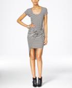 Bar Iii Ribbed Striped Knot Dress, Only At Macy's