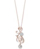 Effy Diamond Swirl Pendant Necklace (5/8 Ct. T.w.) In 14k Gold Or Rose Gold