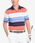 Izod Men's Block Striped Golf Polo
