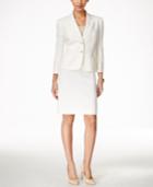 Tahari Asl Two-button Crepe Skirt Suit