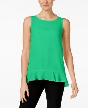 Cece By Cynthia Steffe Sleeveless Ruffled Tank Top