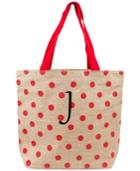 Cathy's Concepts Personalized Red Polka Dot Extra-large Tote Bag