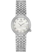 Bulova Women's Diamond (1/6 Ct. T.w.) Stainless Steel Bracelet Watch 28mm 96r206