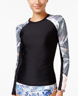 Roxy Long-sleeve Colorblocked Rash Guard Women's Swimsuit
