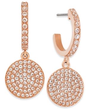 Kate Spade New York Pave Crystal Disc Drop Earrings