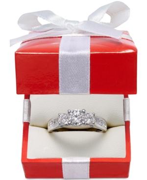 Diamond Three-stone Engagement Ring (2 Ct. T.w.) In 14k White Gold