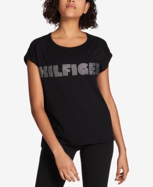 Tommy Hilfiger Metallic Logo-print T-shirt, Created For Macy's