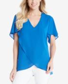 Karen Kane High-low Flutter-sleeve Top