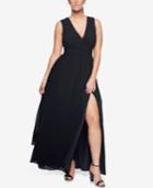 Fame And Partners Classic Side-slit Dress