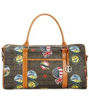 Giani Bernini Postcard-print Weekender, Only At Macy's