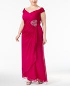 Alex Evenings Plus Size Embellished A-line Gown