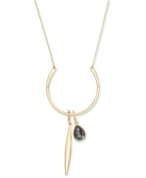 Inc International Concepts Gold-tone Horseshoe Pendant Necklace, Only At Macy's