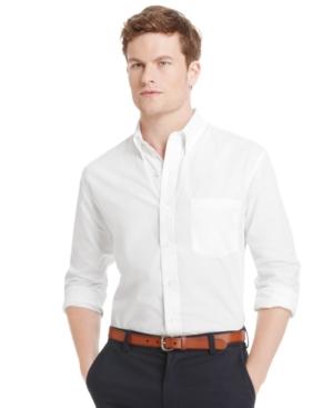 Izod Big And Tall Essential Solid Long Sleeve Shirt