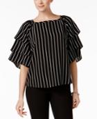 Charter Club Tiered-sleeve Top, Created For Macy's