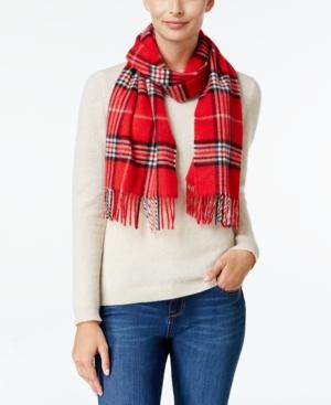 Charter Club Signature Plaid Cashmere Scarf, Created For Macy's