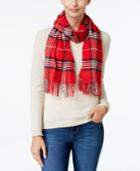 Charter Club Signature Plaid Cashmere Scarf, Created For Macy's