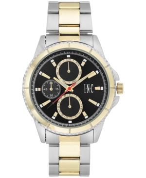 I.n.c. Men's Two-tone Bracelet Watch 44mm, Created For Macy's