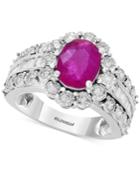 Amore By Effy Ruby (1-9/10 Ct. T.w.) & Diamond (9/10 Ct. T.w.) In 14k White Gold