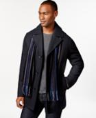 Perry Ellis Men's Big And Tall Wool-blend Scarf Coat