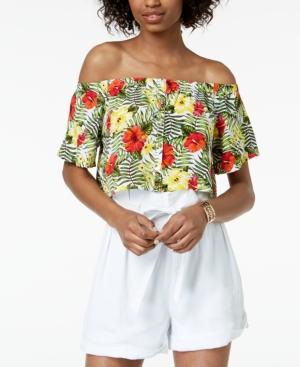 Xoxo Juniors' Off-the-shoulder Crop Top