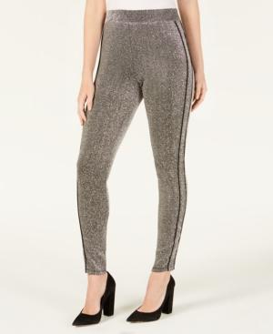 Ultra Flirt By Ikeddi Juniors' Shine Tuxedo Leggings