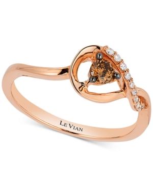 Le Vian Chocolatier Diamond Infinity Ring (1/5 Ct. T.w.) In 14k Rose Gold