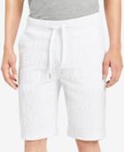 Calvin Klein Jeans Men's Athletic Collage Classic-fit Stretch Embossed-logo Shorts