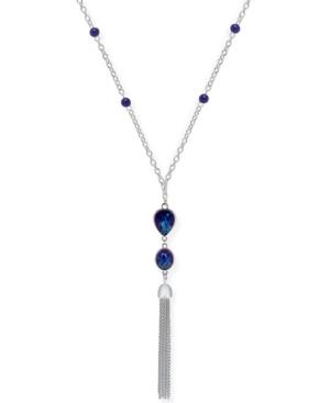 Charter Club Double Stone Tassel Lariat Necklace, Only At Macy's