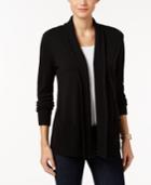Karen Scott Petite Shawl-collar Cardigan