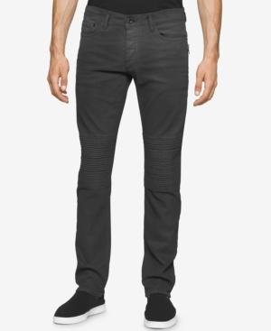 Calvin Klein Jeans Men's Slim-fit Greased-wash Moto Jeans
