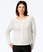 Eileen Fisher Cable-knit Boxy Sweater