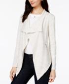 Bar Iii Draped Speckled Cardigan, Only At Macy's