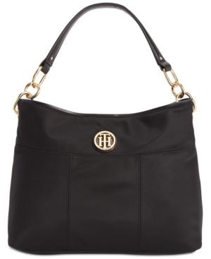 Tommy Hilfiger Th Signature Smooth Nylon Small Hobo