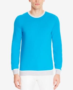 Boss Men's Slim-fit Colorblocked Italian Cotton Sweater