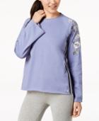 Calvin Klein Performance Floral-trim Sweatshirt