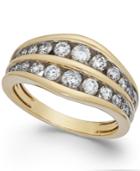 Diamond Two-row Ring In 14k Gold (1 Ct. T.w.)