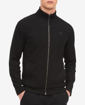 Calvin Klein Men's Full-zip Jacquard Driver Jacket
