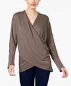 Inc International Concepts Draped Crossover Top, Only At Macy's