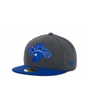 New Era Indiana State Sycamores 2 Tone Graphite And Team Color 59fifty Cap