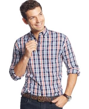 Club Room Long-sleeve Plaid Shirt